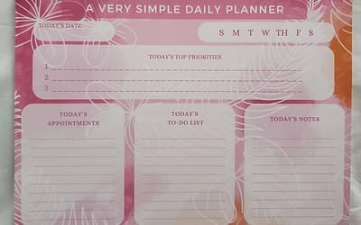 A Simplified Daily Planner